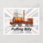 Puffing Billy Stoomtrein Engels Locomotief Briefkaart (Voorkant)