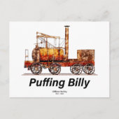 Puffing Billy Stoomtrein Engels Locomotief Briefkaart (Voorkant)