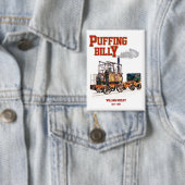 Puffing Billy Stoomtrein Engels Locomotief Button (Insitu)