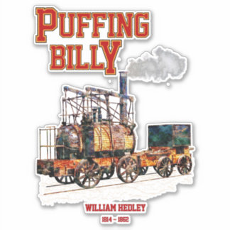 Puffing Billy Stoomtrein Engels Locomotief Sticker
