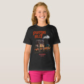 Puffing Billy Stoomtrein Engels Locomotief T-shirt (Voorkant volledig)