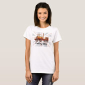 Puffing Billy Stoomtrein Engels Locomotief T-shirt (Voorkant volledig)