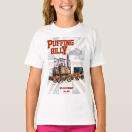 Puffing Billy Stoomtrein Engels Locomotief T-shirt