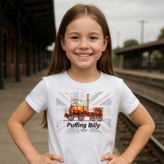 Puffing Billy Stoomtrein Engels Locomotief T-shirt