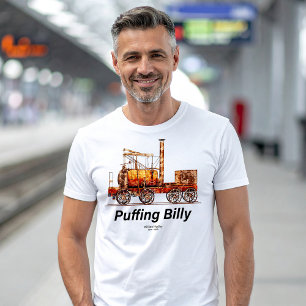 Puffing Billy Stoomtrein Engels Locomotief T-shirt