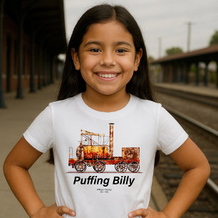 Puffing Billy Stoomtrein Engels Locomotief T-shirt