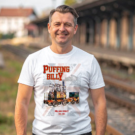 Puffing Billy Stoomtrein Engels Locomotief T-shirt