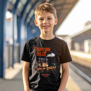 Puffing Billy Stoomtrein Engels Locomotief T-shirt