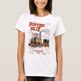 Puffing Billy Stoomtrein Engels Locomotief T-shirt
