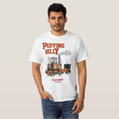 Puffing Billy Stoomtrein Engels Locomotief T-shirt (Voorkant volledig)