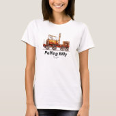 Puffing Billy Stoomtrein Engels Locomotief T-shirt (Voorkant)