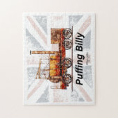Puffing Billy Stoomtrein Engelse Locomotief Legpuzzel (Verticaal)