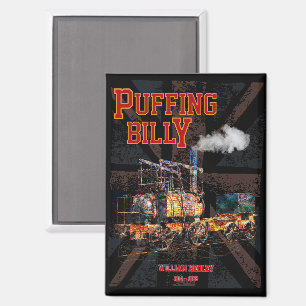 Puffing Billy Stoomtrein Engelse Locomotief Magneet