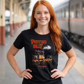 Puffing Billy stoomtrein Engelse locomotief  T-shirt