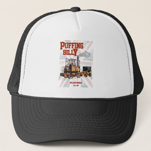 Puffing Billy Stoomtrein Engelse Locomotief Trucker Pet (Voorkant)