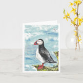 Puffinkaart Kaart (Gele Bloem)