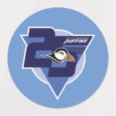 Puffins 25e seizoen labels (Design 2)