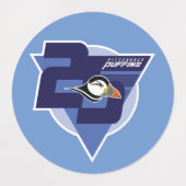 Puffins 25e seizoen labels (Design 1)