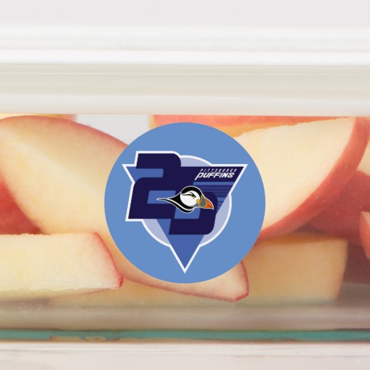 Puffins 25e seizoen labels (Aangebracht)