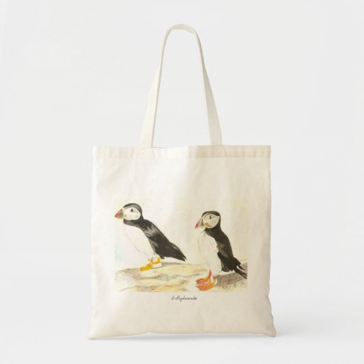 Puffins Canvas tas (Voorkant)