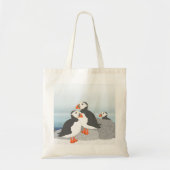 Puffins Canvas tas (Voorkant)