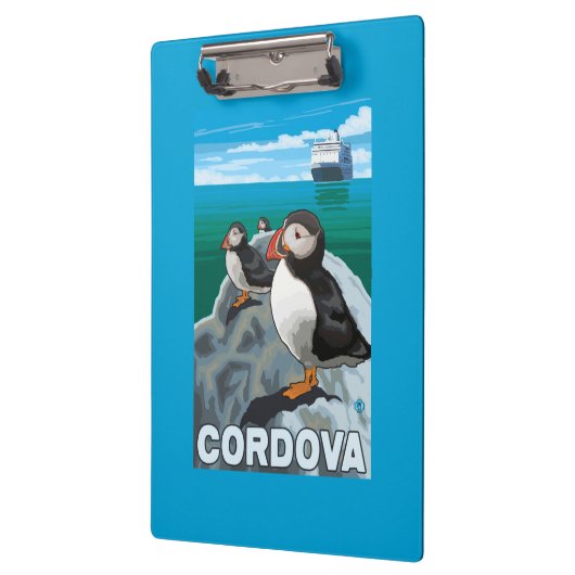 Puffins & Cruise Ship - Cordova, Alaska Klembord (Links)