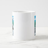 Puffins & Cruise Ship - Douglas, Alaska Grote Koffiekop (Voorkant)