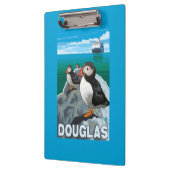 Puffins & Cruise Ship - Douglas, Alaska Klembord (Links)
