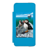 Puffins & Cruise Ship - Juneau, Alaska Incipio iPhone Portemonnee Hoesje (Voorkant Agenda)
