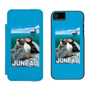 Puffins & Cruise Ship - Juneau, Alaska