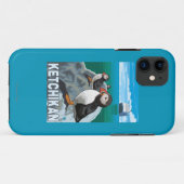 Puffins & Cruise Ship - Ketchikan, Alaska Case-Mate iPhone Case (Achterkant (horizontaal))