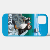 Puffins & Cruise Ship - Ketchikan, Alaska Case-Mate iPhone Case (Achterkant (horizontaal))