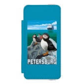 Puffins & Cruise Ship - Petersburg, Alaska Incipio iPhone Portemonnee Hoesje (Voorkant Agenda)