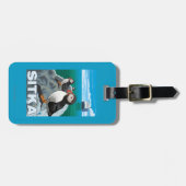 Puffins & Cruise Ship - Sitka, Alaska Bagagelabel (Voorkant horizontaal)