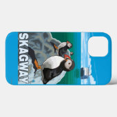 Puffins & Cruise Ship - Skagway, Alaska Case-Mate iPhone Case (Achterkant (horizontaal))