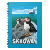 Puffins & Cruise Ship - Skagway, Alaska Notitieboek (Voorkant)