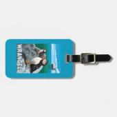 Puffins & Cruise Ship - Wrangell, Alaska Bagagelabel (Voorkant horizontaal)