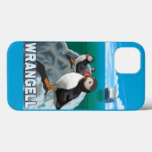 Puffins & Cruise Ship - Wrangell, Alaska Case-Mate iPhone Case (Achterkant (horizontaal))