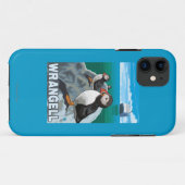 Puffins & Cruise Ship - Wrangell, Alaska Case-Mate iPhone Case (Achterkant (horizontaal))