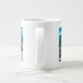 Puffins & Cruise Ship - Wrangell, Alaska Grote Koffiekop (Achterkant)