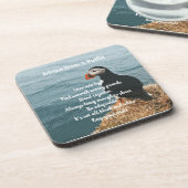 Puffins Design Beverage Coaster Bier Onderzetter (Linkerzijde)
