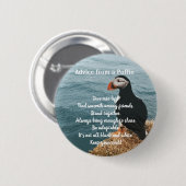Puffins Design Button (Voorkant /achterkant)