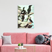  Puffins en watervogels van Louis Fuertes Canvas Afdruk (Insitu (Woonkamer))