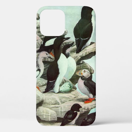  Puffins en watervogels van Louis Fuertes Case-Mate iPhone Case (Achterkant)