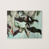  Puffins en watervogels van Louis Fuertes Legpuzzel (Horizontaal)