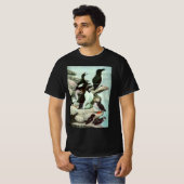 Puffins en watervogels van Louis Fuertes T-shirt (Voorkant volledig)