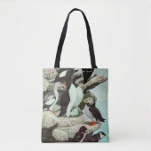 Puffins en watervogels van Louis Fuertes Tote Bag (Voorkant)