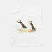 Puffins Fleece Blanket Deken (Voorkant)