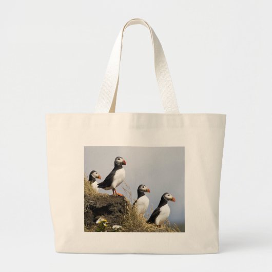 Puffins Grote Tote Bag (Voorkant)