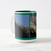 Puffins in San Diego en Oregon Tweekleurige Koffiemok (Voorkant links)